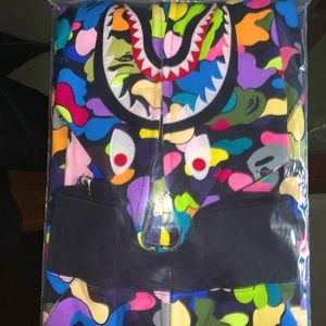 2020 EXCLUSIVE BAPE MULTI COLOR SHARK HOODIE